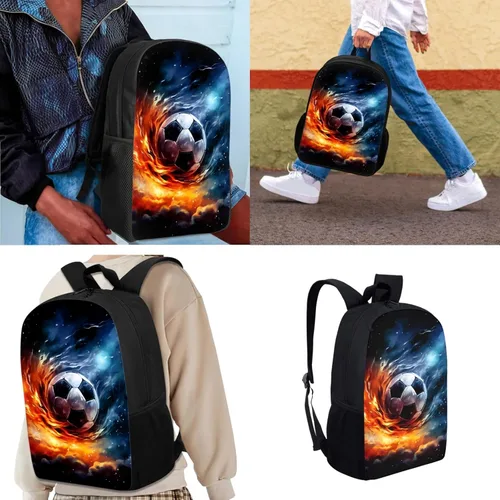 Miniatura 135 de HUGS IDEA Juego de 3 bolsas escolares con aislamiento térmico para el almuerzo, estuche para lápices
