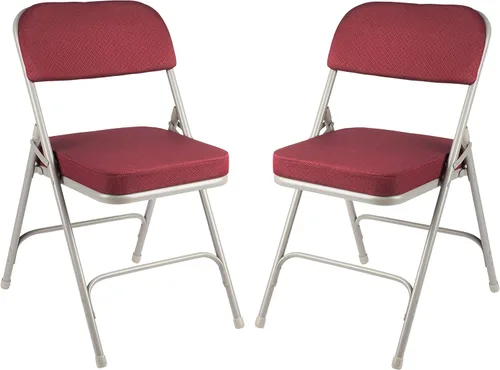 Miniatura 14 de OEF Furnishings Serie OEF3200 - Sillas plegables de tela de alta calidad, resistentes, de grado industrial, asiento ultra acolchado de 2 pulgadas