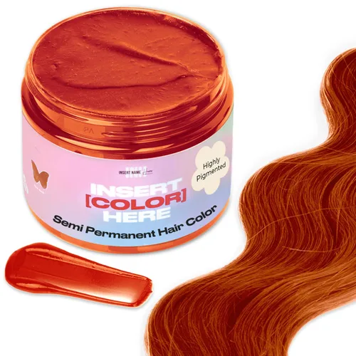 Miniatura 17 de INH Tinte semipermanente para el cabello, acondicionador de depósito de color, tinte rosa para el cabello, sin blanqueador, sin peróxido, tinte