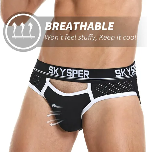 Miniatura 4 de SKYSPER Jock Strap Athletic Supporter para hombres Sexy Jockstrap Ropa interior masculina