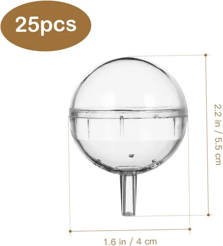 Miniatura 2 de EXCEART Taza de ramo de chocolate de plástico transparente 25 unids titulares de caja de chocolate transparente envoltorios redondos de dulces cajas