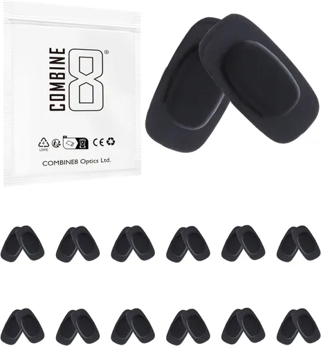 12 pares de almohadillas de nariz para gafas de silicona suave color negro para Costa South Point/Flagler/Ponce/Wader; para Oakley