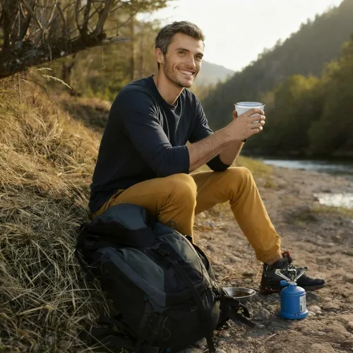 Miniatura 6 de Taza plegable de silicona, tazas plegables para campamento, taza plegable con tapas, taza de café plegable, taza reutilizable (azul)