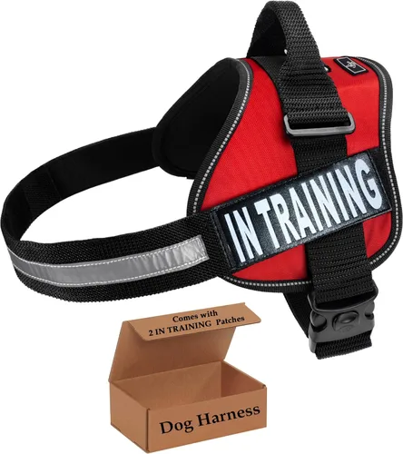 Miniatura 10 de Chaleco de entrenamiento para perros de servicio, arnés ajustable sin tirones con parches. Chaleco de entrenamiento para perros de servicio