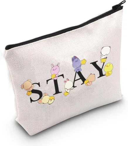 MEIKIUP Bolsa de maquillaje Stay Fandom, regalo de grupo de música coreana, para fanáticos de la música coreana, bolsa de maquillaje, bolsa de Bolsa
