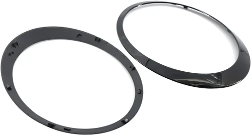 Miniatura 11 de Cromo conductor lado izquierdo faro Trim anillo biselCompatible con Mini Cooper 2007-2014 R56 R56 R57 R58 R59