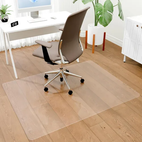 Miniatura 13 de Tapete para silla de oficina para alfombra, tapete grueso transparente para silla de escritorio para alfombras, tapetes de plástico para sillas