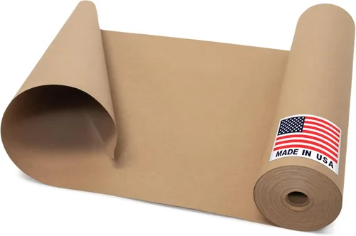 Papel de protección para suelos de 18 pulgadas x 166 pies, rollo de papel de colofonia marrón fabricado en Estados Unidos, papel de construcción