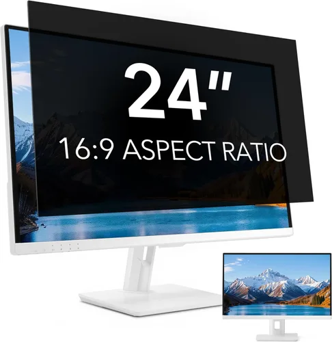 Miniatura 13 de Paquete de 2 pantallas de privacidad de computadora de 34 pulgadas para monitor de pantalla ancha de relación de aspecto 21:9, protección ocular