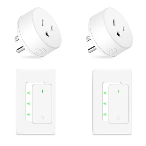 Miniatura 51 de NineLeaf Interruptor de salida remoto inalámbrico, interruptor de lámpara remoto, interruptor decorativo de enchufe de luz de encendido y apagado