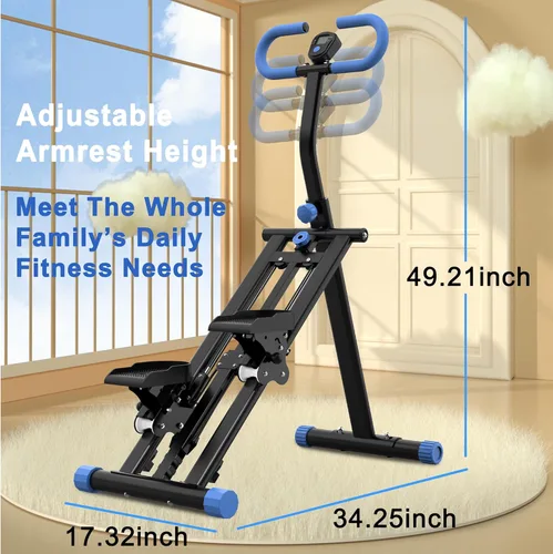 Miniatura 9 de Stair Stepper for Home-Upgrade Vertical Climber Workout Machine for Full-Body Exercise Climber Fitness Equipment with Stable Frame Adjustable