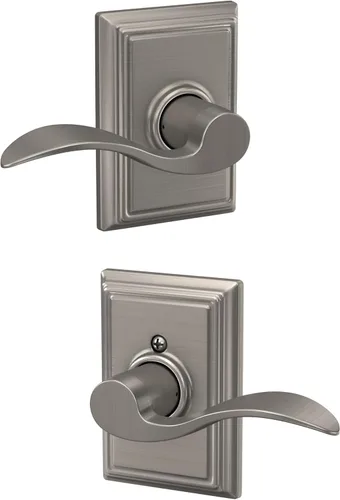 Miniatura 149 de SCHLAGE - Manija de puerta Accent con cerradura de paso libre para pasillo y armario en bronce antiguo - F10 ACC 716 Bronce Envejecido