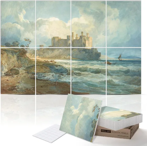 Miniatura 34 de PINWELIFE® Paneles acústicos para pared, paneles absorbentes a prueba de sonido, para el hogar y la oficina, amortiguadores decorativos absorbentes