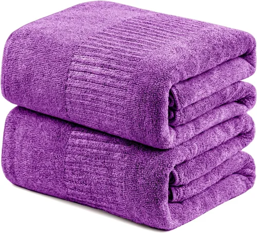 Miniatura 17 de SEISSO Toallas de baño, extra absorbentes y de secado rápido, toallas de fibra ligera, toalla de baño grande y suave de primera calidad