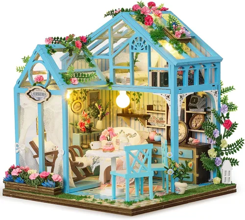 Miniatura 11 de BenBen - Kit de rincón de libros - Kit de casa en miniatura DIY para adultos, adolescentes, casita de libros en miniatura, decoración de estantería
