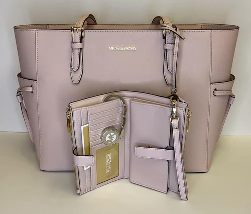 Miniatura 3 de Michael Kors MICHAEL Michel Kors Gilly - Bolsa de viaje con cordón grande con doble cierre para la muñeca