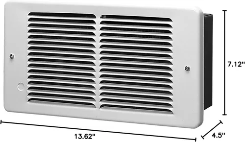 Miniatura 3 de King Pic-A-Watt, calentador de pared de 2250 vatios/240 voltios Blanco brillante
