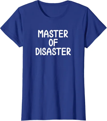 Miniatura 8 de Camiseta divertida con texto en inglés "Master Of Disaster