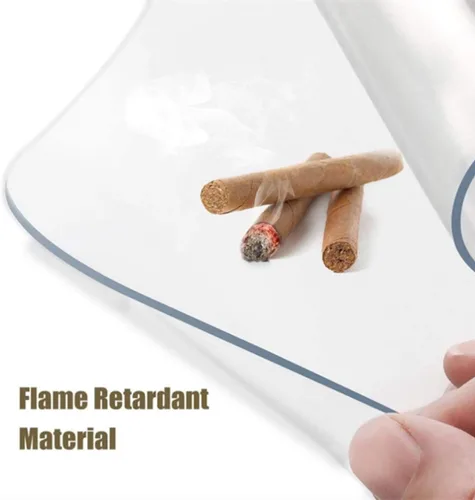 Miniatura 4 de Tapete transparente para silla para suelo de madera, antideslizante, de PVC, para computadora, 30 x 48 pulgadas, 46 x 80 pulgadas, 58 x 72 pulgadas