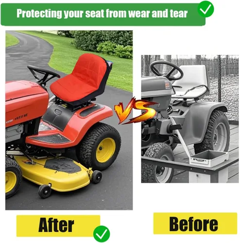 Miniatura 6 de Funda de asiento de tractor compatible con Kubota, funda de asiento de cortacésped compatible con Cub Cadet, para John Deere, para Husqvarna