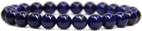 Miniatura 13 de Amandastone Pulsera elástica de cuentas redondas de 0.315 in con piedras preciosas naturales de 7 pulgadas