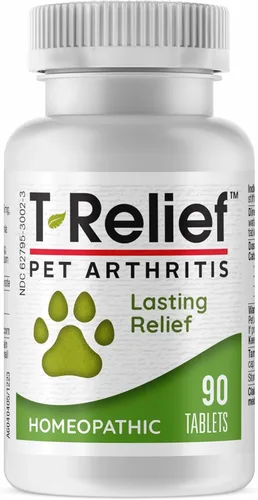 MediNatura T-Relief Pet Alivio para la Artritis Árnica +12 Potentes Medicinas Homeopáticas Naturales Ayudan a Aliviar el Dolor de Cadera y
