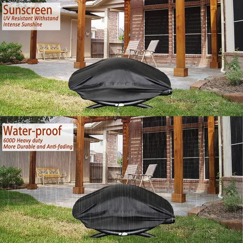 Miniatura 6 de Cubierta de parrilla para parrillas Weber Q100, Q1000 Series y Baby Q, color negro