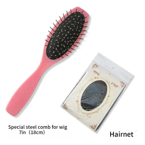 Miniatura 7 de Peluca de Cabello Largo Negro Liso con Flequillo Sintética de Alta Densidad Peluca de Cabello Largo para Mujeres (negro)