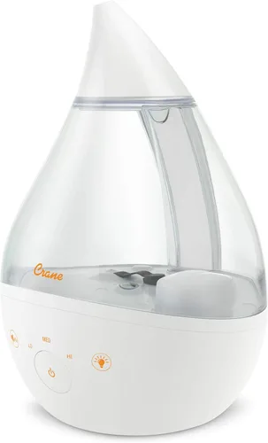 Miniatura 12 de Crane Humidificador ultrasónico de niebla fría 4 en 1 Drop 2.0 con máquina de sonido, luz nocturna, bandeja de aroma, relleno superior de 1 galón