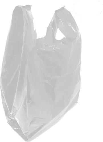 Miniatura 6 de Compras de comestibles Bolsas de plástico para camisetas lisas 12" x 7" x 21" (marrón, 150)