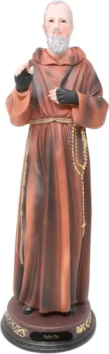 Miniatura 2 de DVDMATINEMOVIES - Estatua de resina de padre pio, varios tamaños, material de resina, padre pio, decoración del hogar, eventos, iglesia