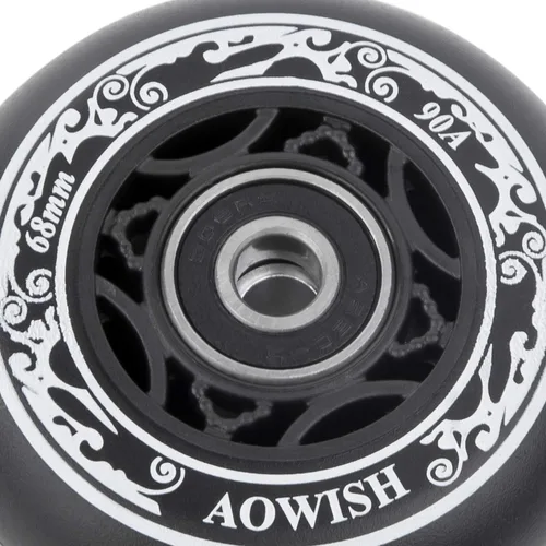 Miniatura 8 de Ruedas Ripstik de 2.677 in de 2.677 in, ruedas Ripstick 90a, ruedas de repuesto de 2 ruedas con rodamientos ABEC-9 para mini Ripstik/Carving Negro