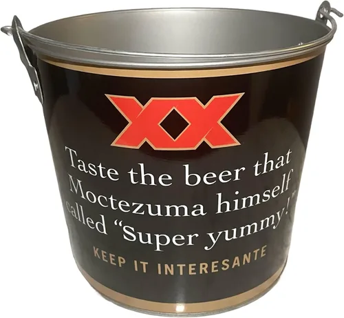 Miniatura 2 de Dos Equis XX Keep It Interesante - Cubo de hielo de metal, redondo de 9 pulgadas