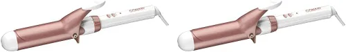 Miniatura 12 de Conair Rizador de barril extra largo de cerámica doble de 1 1/4 pulgadas, rizos sueltos para todo tipo de cabello, 30 ajustes de calor, apagado