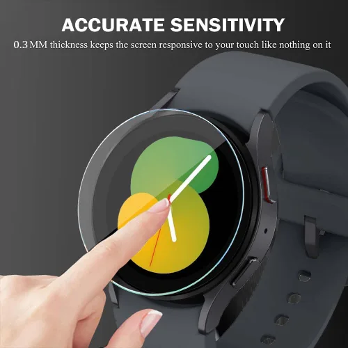 Miniatura 2 de DEALELE Paquete de 1 + 3 fundas y protector de pantalla compatible con Samsung Galaxy Watch FE / 5/4 de 1.575 pulgadas, funda protectora