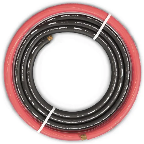 Miniatura 8 de DS18 PW-8GA-5BK/20RD Cable de alimentación ultra flexible CCA calibre 8, 5 pies negro y rojo de 20 pies - Kit de cableado de amplificador de potencia