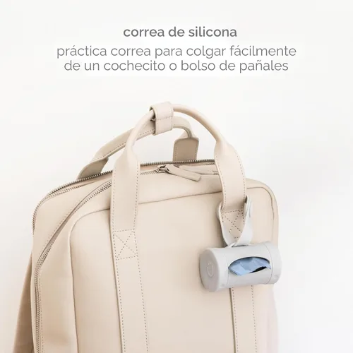 Miniatura 5 de Ubbi Dispensador de bolsas grises y bolsas de eliminación de residuos, aroma a lavanda, paquete de ahorro para bebés