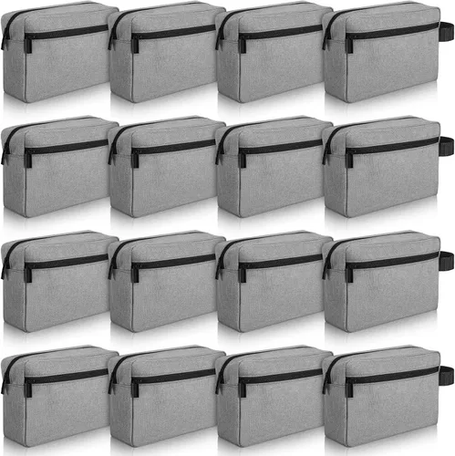 Miniatura 8 de Paterr Neceser de Viaje de 16 Piezas para Mujeres y Hombres, Grande, Resistente al Agua, Bolsa de Afeitar Colgante, Bolsa Cosmética con Asa y Negro
