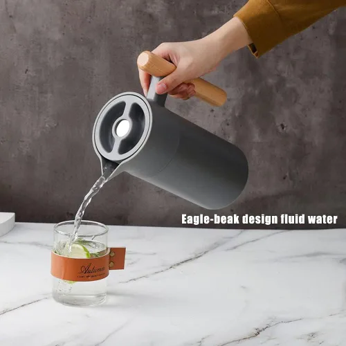 Miniatura 3 de Jarra térmica de acero inoxidable de 40 onzas, frasco de vacío de doble pared, retención de calor de 12 horas, dispensador de té, agua y café