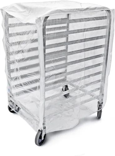 Miniatura 3 de New Star Foodservice 36534 Cubierta para Estante de Bandejas de Horno/Bandejas de Pan de Grado Comercial, Plástico, 10 Niveles, 28" L x 23" A x 33