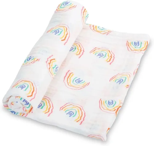 Miniatura 19 de LollyBanks Manta de bebé para niños y niñas, mantas de arrullo de muselina de algodón 100% para recién nacidos, 47 x 47 pulgadas, manta de recepción