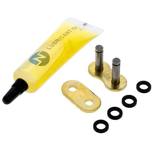 Miniatura 2 de NICHE Cadena de anillo en X 520 de oro 36 eslabones con eslabón maestro de conexión