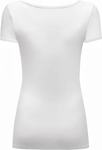 Miniatura 4 de Playera de manga corta, de OThread & Co., playera básica con cuello bote, para mujer