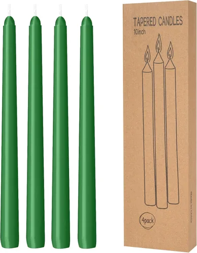 Miniatura 14 de Paquete de 30 velas cónicas blancas - 10 pulgadas sin goteo, sin humo y sin perfume Larga duración 8 horas Velas altas vertidas a mano Velas