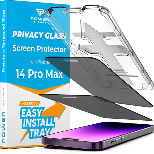 Miniatura 10 de Power Theory Protector de pantalla para iPhone 14 Pro Max, pantalla de vidrio templado de alta calidad para una máxima protección en tu iPhone 14