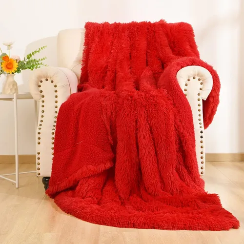 Miniatura 12 de BENRON Mantas de Tiro Rosa Claro, Suaves Peludas Difusas Sherpa Bonita Manta de Tiro Rosa Bebé Acogedora Mullida de Piel Sintética para Cama Sofá