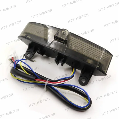 Miniatura 5 de MT178- Luz trasera integrada intermitentes compatibles con YZF R6 03-05 XTZ1200 12-14 Smoke Claro