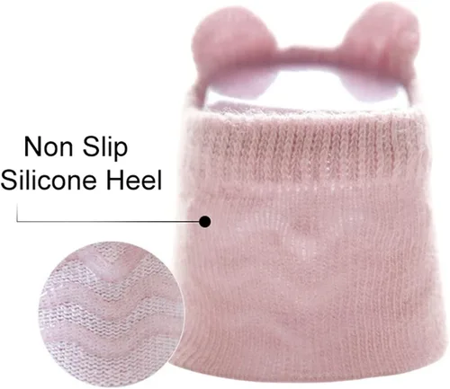 Miniatura 4 de Calcetines antideslizantes para bebé, recién nacido, con agarre antideslizante para bebés, calcetines tobilleros unisex para niñas y niños