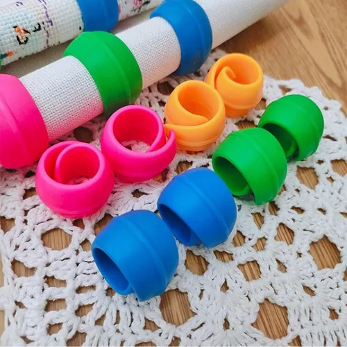Miniatura 5 de Paquete de 40 protectores de carrete de hilo, protectores de carrete para máquinas de coser y bordar, evita colas de hilo, material de silicona