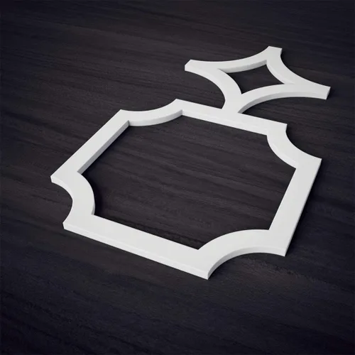 Miniatura 4 de Ekena Millwork 20 5/8"An x 11 3/8"Al x 3/8"Es Paneles de Pared Decorativos Anderson Pequeños de Fretwork en PVC de Grado Arquitectónico